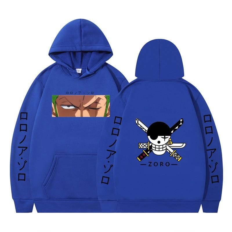 2026 Animation ONE PIECE Sauron Printed Loose Hoodie Autumn Men's and Women's Fleece Hooded Sweater New
