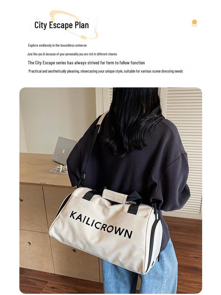 Unisex Sports Fitness Travel Bag 2025 - Large Capacity, Dry/Wet Separation, Short Trip