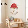 Christmas Party Supplies Advent Calendar Wooden Hanging Sign, 24 Days Welcome Sign with Rope, Countdown Plaque Santa Decorations For Living Room Cafe
