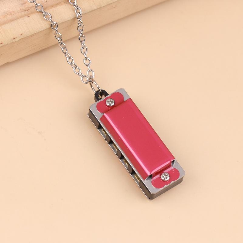 

4-Hole 8-Tone Mini Necklace Harmonica Musical Instrument Toys For Kids Children s Elementary School Entrance Music Gift розы красного