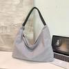 Striped Canvas Large Capacity Tote Bag Women's Shoulder Bag