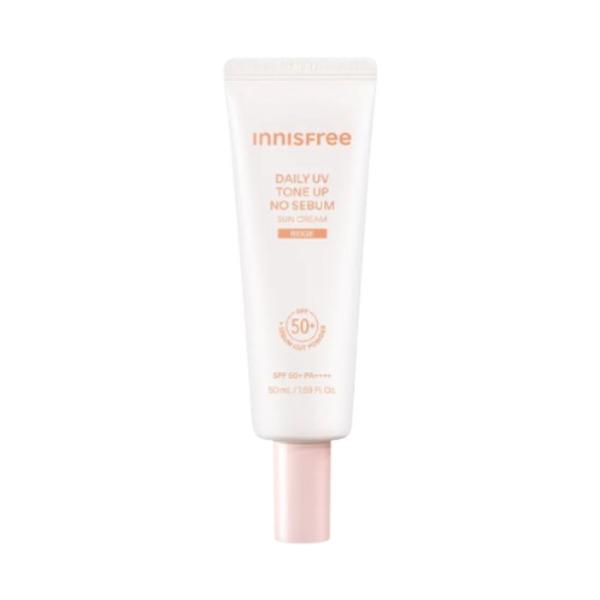 

Innisfree Daily UV Tone-Up No-Sebum Sunscreen SPF50+ PA++++ 50ml Beige Tone-Up & Oil Control