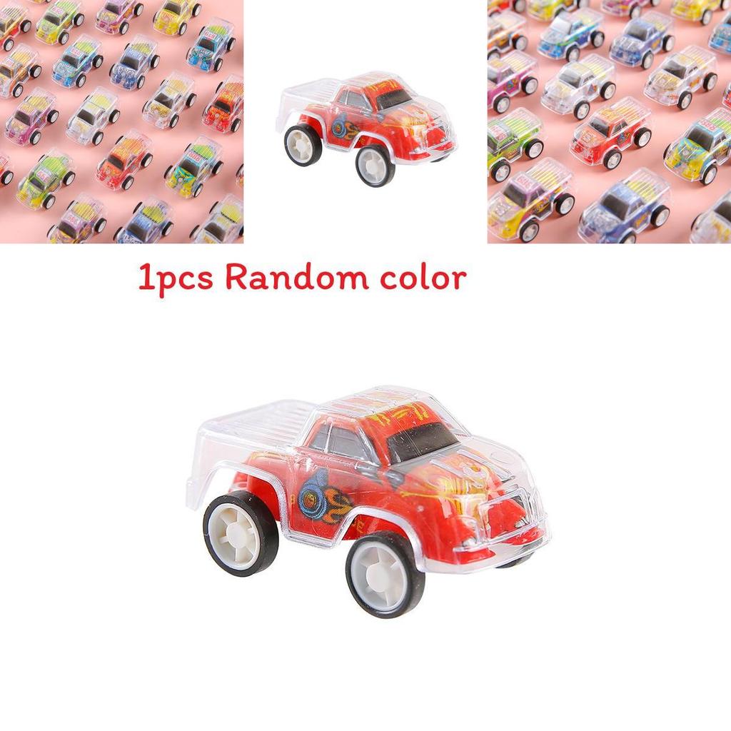 Simulation Mini Inertial Transparent Double Layer Graffiti Car Children Toy For Kids Development And Parentchild Play