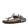 Fashion New Summer Cork Slippers Shoe Women Casual Mixed Color PU Flip Flops Holiday Beach Slides Flat With Plus Size 35-45