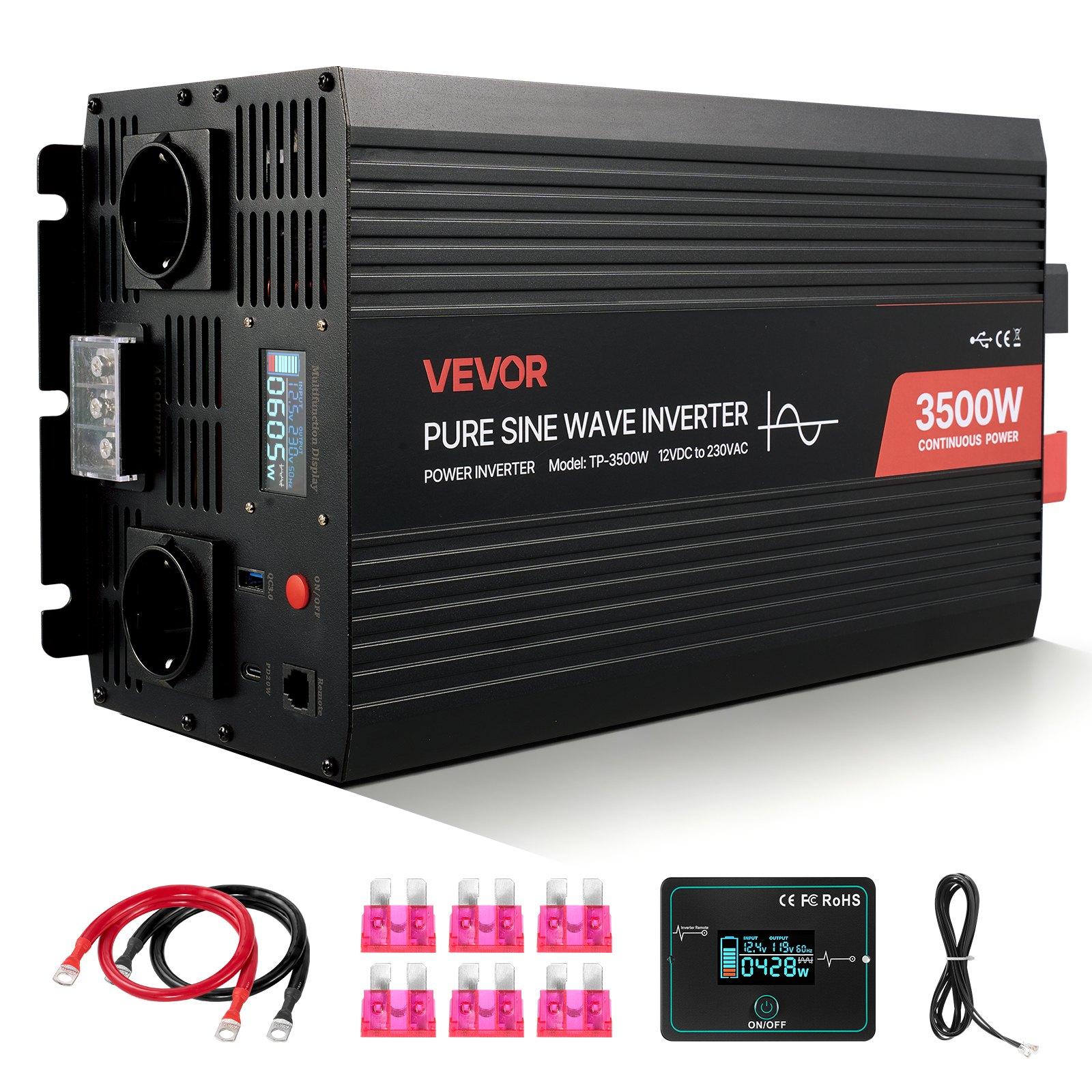 VEVOR 3500W Power Inverter, 12V DC