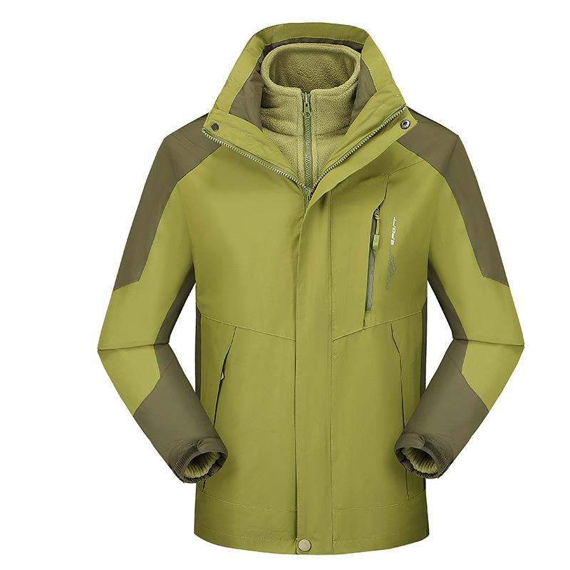 Winter Updated Trendy Ladies's Outdoor Use Jacket Three-in-one Two-piece Kit Fleece Liner Warm Mountaineering Clothing High Quality