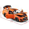 1:18 מוסטנג שלבי GT500 סגסוגת רכב יציקת מתכת ורכבים צעצועיים דגם רכב צליל ואור משיכה לאחור רכבים צעצועים אוסף מתנות