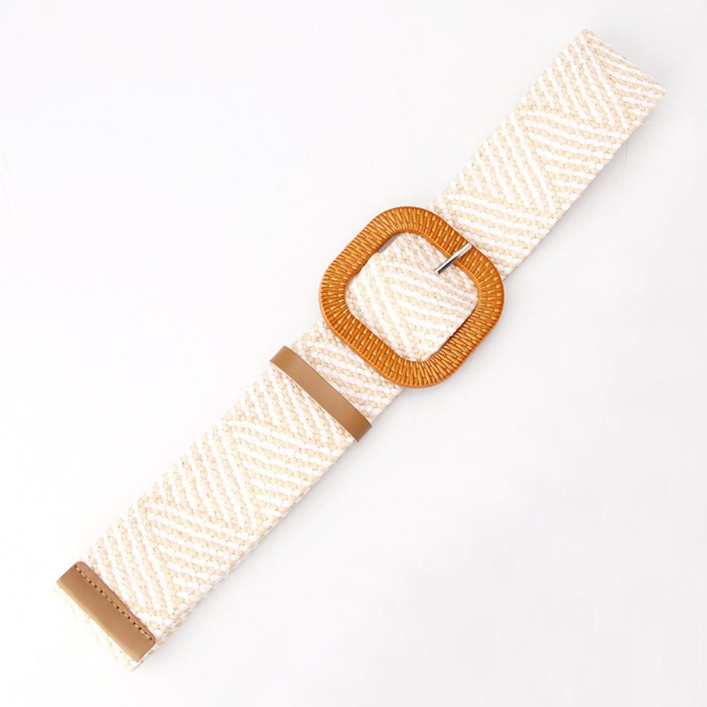 

Colorful Boho Straw Weave Belt Woven Ethnic Style Waistband Bohemian Style Belt Waist Accessories Style 18