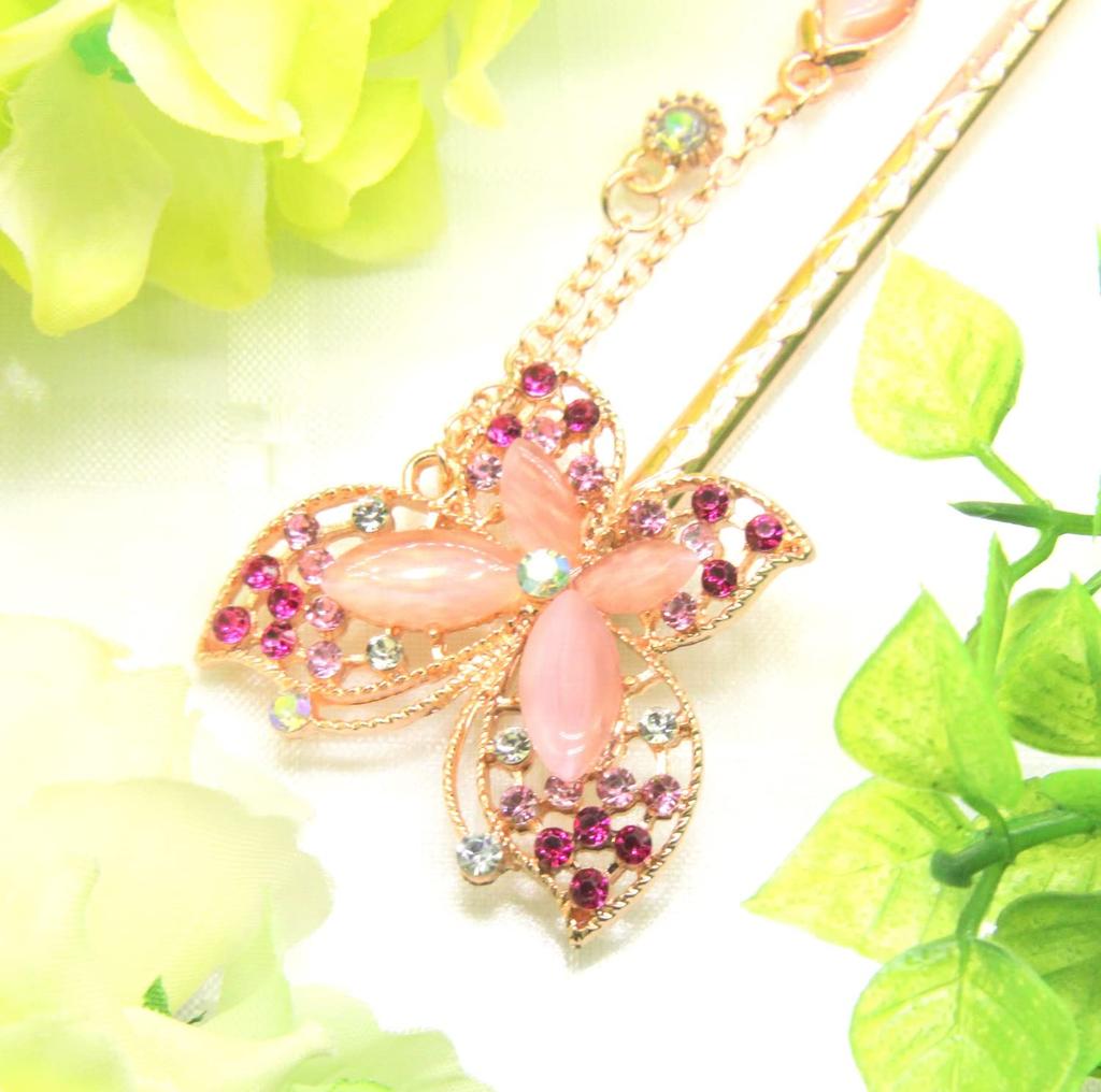 [MiaoMiao] Kanzashi (Japanese Hair Ornament) - Single Piece, Suitable for Traditional Japanese Clothing (Tomesode, Kimono, Etc.). Antique Metal