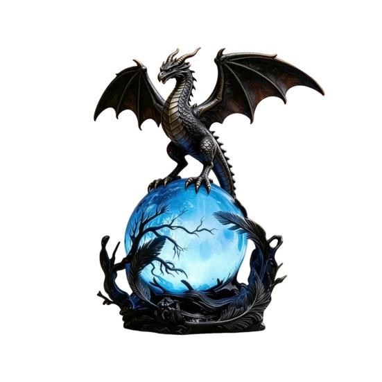 USB Powered Dragon LED Light, Gothic Style Decorative Ornament, Bedside Desk Lamp for Holiday Atmosphere, Home Night Light