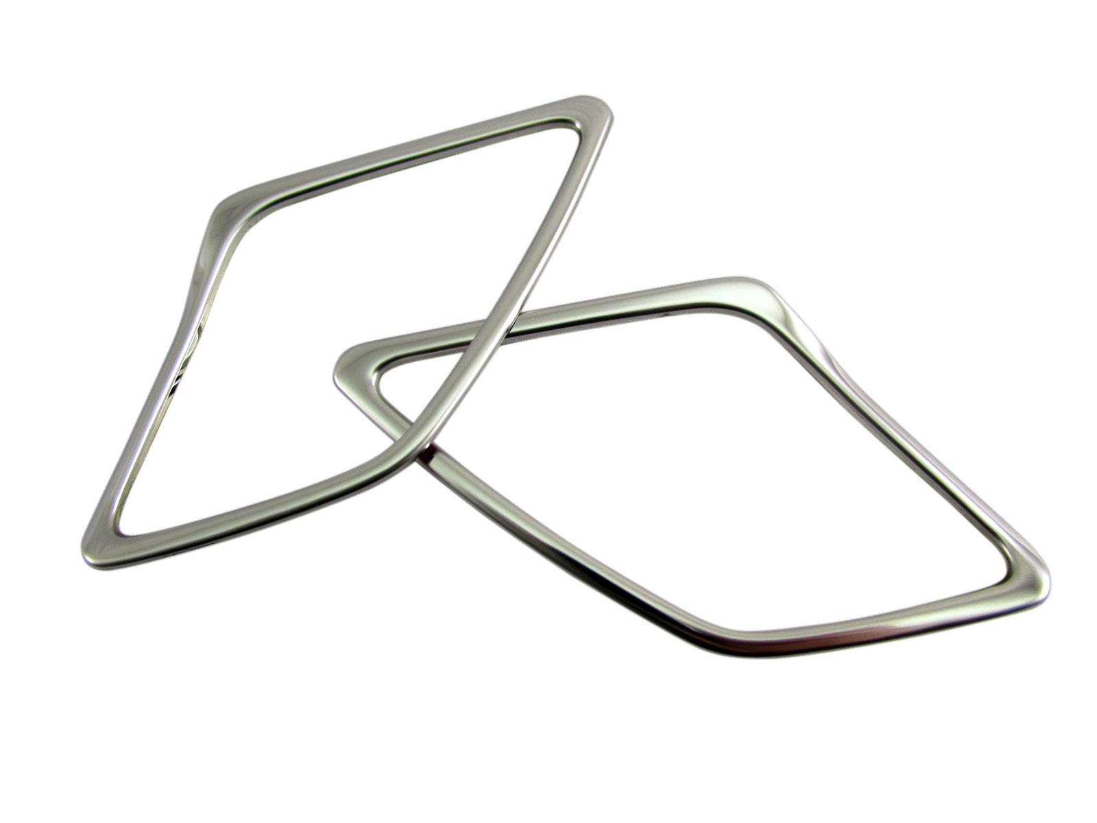 BRIGHTZ Нержавеющая сталь с ультразеркальной отделкой, кольца для твитеров задней двери (Набор из 2 предметов) для Crown ARS220 (SPEAKER-032) - Номер детали: 31589