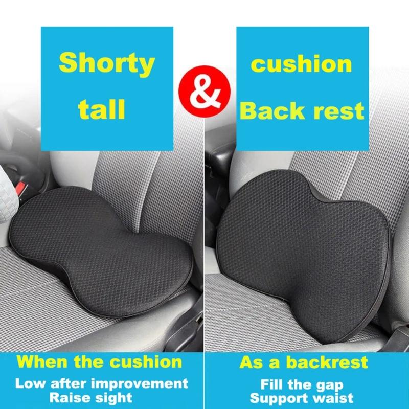 Car Wedge Seat Cushion for Car Seat Driver/Passenger,Memory Foam Seat Cushion for Driving Improve Visions/Posture