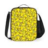 Yellow Duck Shoulder Strap Lunch Bag for Boy and Girls Best Gifts 2D Flat Cartoon School Bento Picnic Bag  for Children