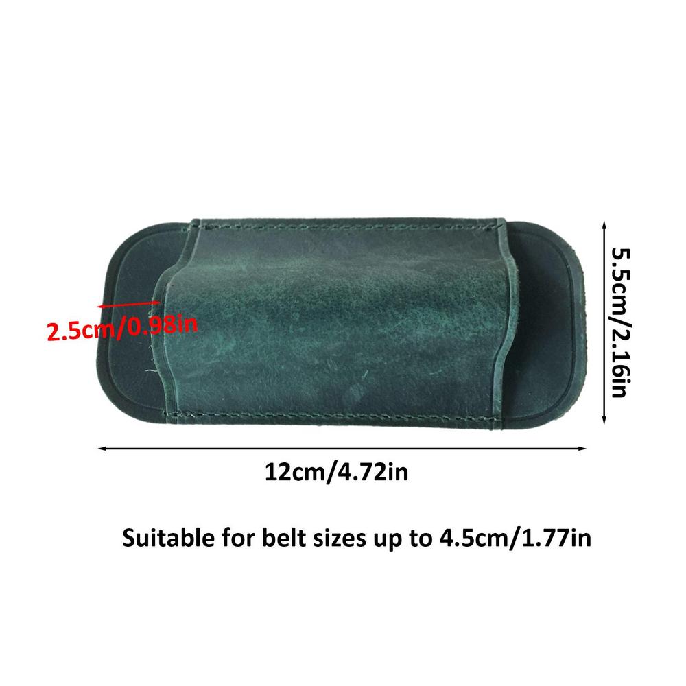 Custodia Coltelli Tascabili EDCs Custodia in Pelle Per Coltelli Pieghevoli Porta 2.16x0.98x4.72in Coltelli Mini Torcia Fondina in Pelle