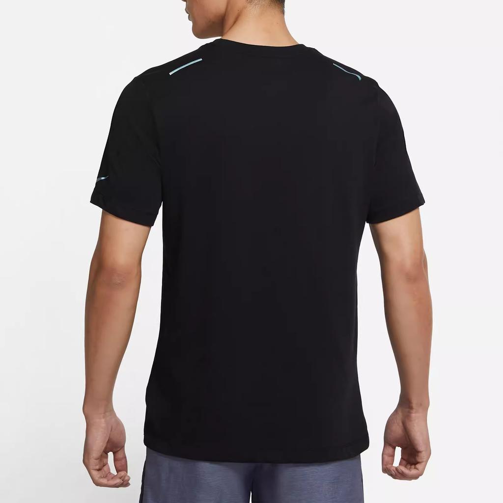 Nike T Shirts Men's Black Crew Neck Moderate Straight Fit DJ7816-010