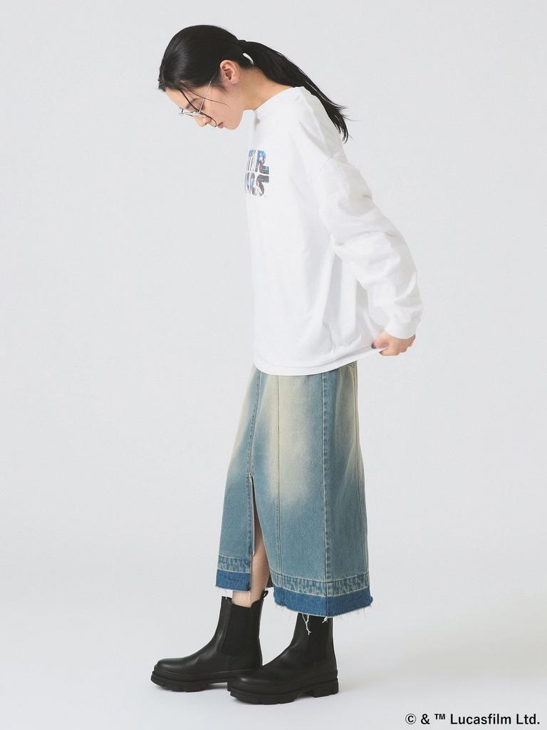 Ray Beams L/S T-Shirt [Sonderbestellung] GOOD ROCK SPEED STAR KRIEG DER STERNE Langarm-T-Shirt Damen Weiß Kostenlos