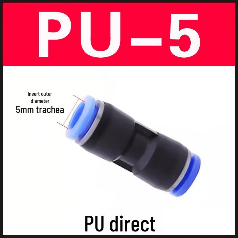 Boîte en plastique pneumatique à connexion rapide PU - 50PCS Droit, 60PCS Combinaison de connecteurs 4/6/8/10/12