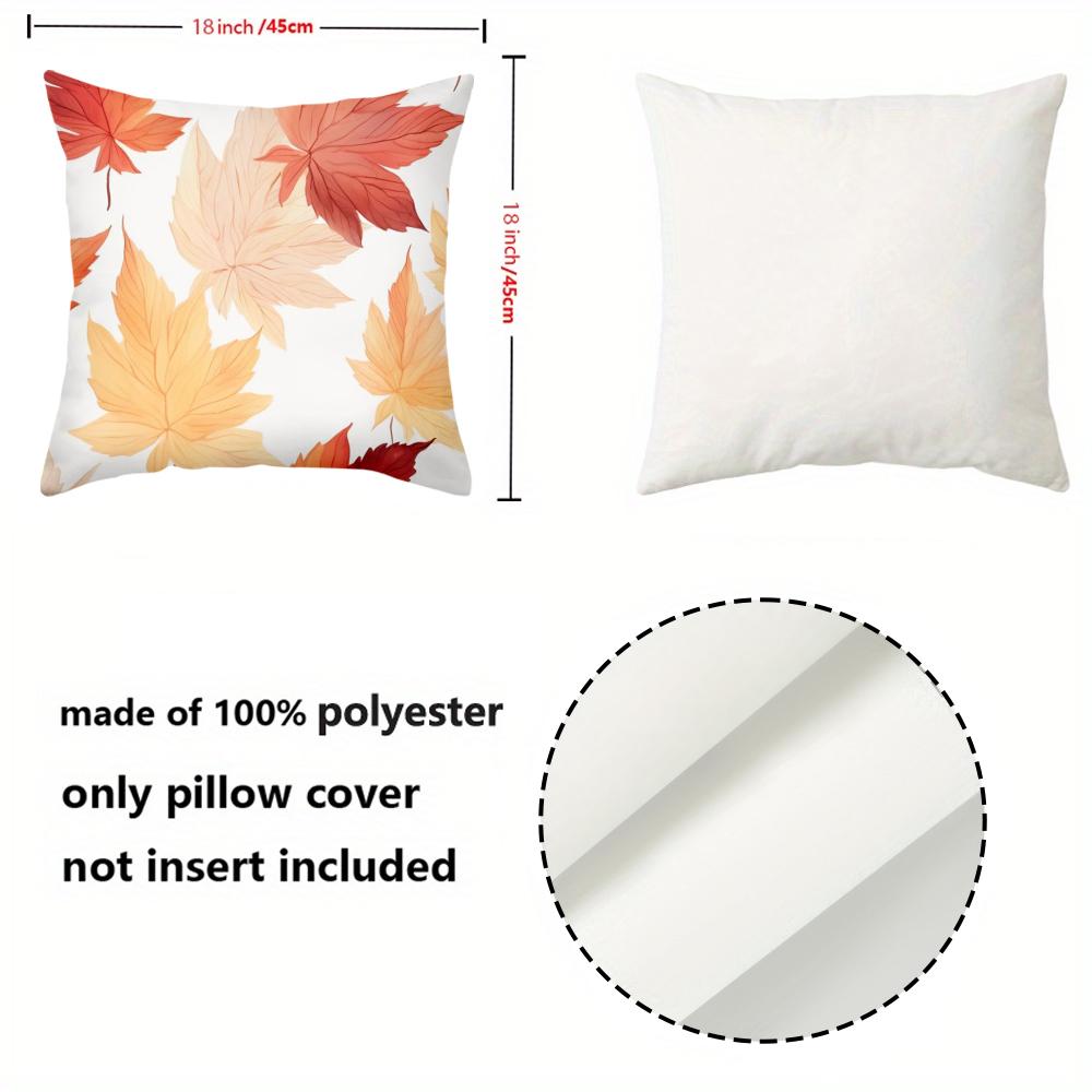 Autumn Leaf Pattern Decorative Throw Pillows for Home Polyester pillowcase, sofa decorative cushion cov Headboard Pillow