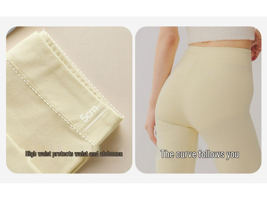 Women's High Waist Cotton Long Johns - Thin, Warm, Plus Size Leggings for Autumn