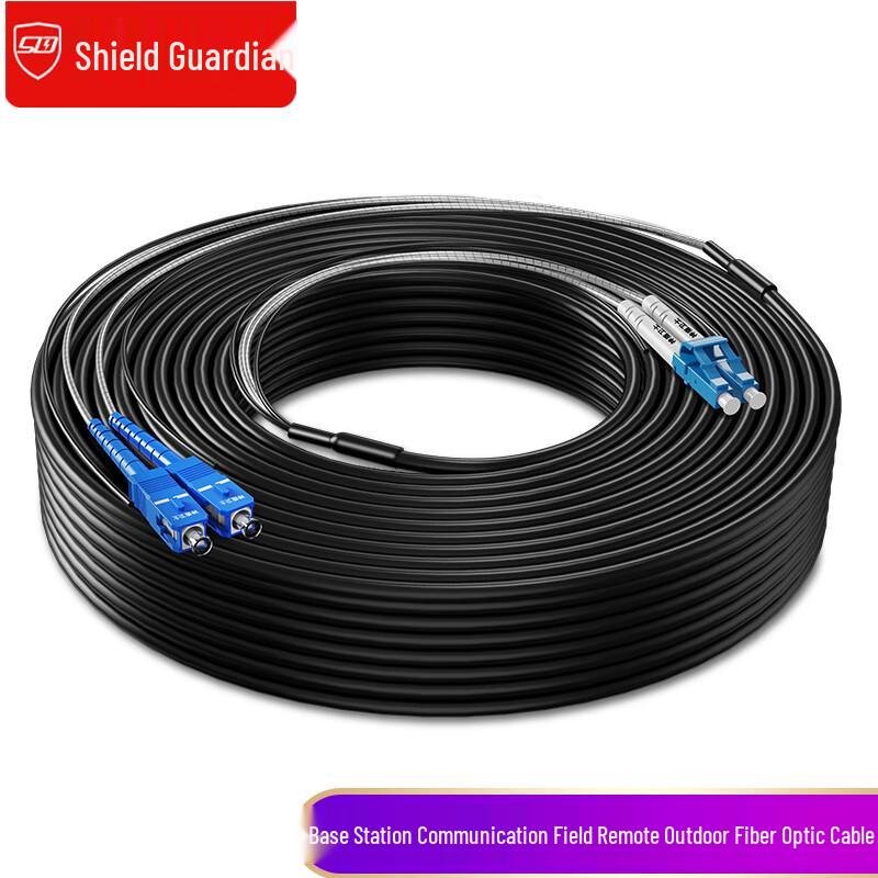 SDWS Telecom-Grade Multimode Dual-Core Armored Fiber Optic Patch Cord