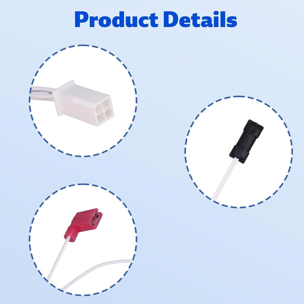 636658 Thermistor Assembly for Norcold, Replacement for RV Refrigerator Parts Compatible with Models N300 N400 N41X N51X N61X N62X 1200 1210 N1095