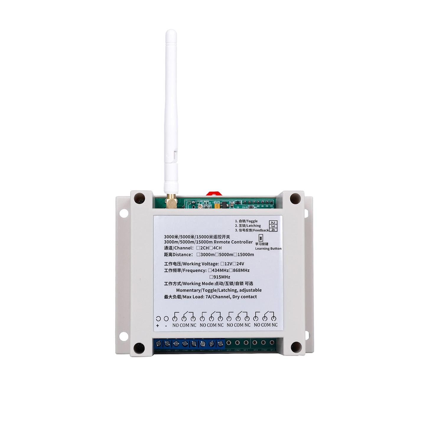 2 Button Garage Door Universal 433MHz Long Range RF Remote Control Wireless Transmitter Receiver Controller with CE FCC 433MHz