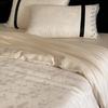 Elegant Princess Tencel Cotton Linen Blend Jacquard Bedding Set with Lace Trim - 4 Pieces