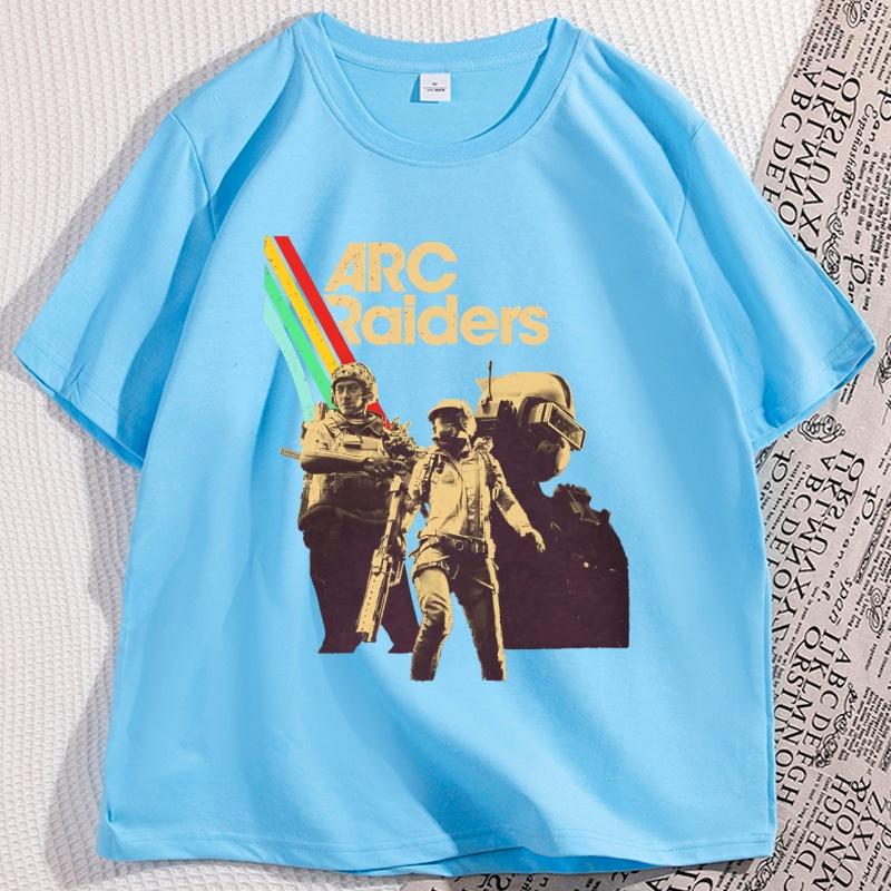 

Arc Raiders Tshirt Video Game Cotton Graphic Tee Short Sleeve Crew Neck Y2K Streetwear Funny Style Tee Men Tshirt Clothes 4XL