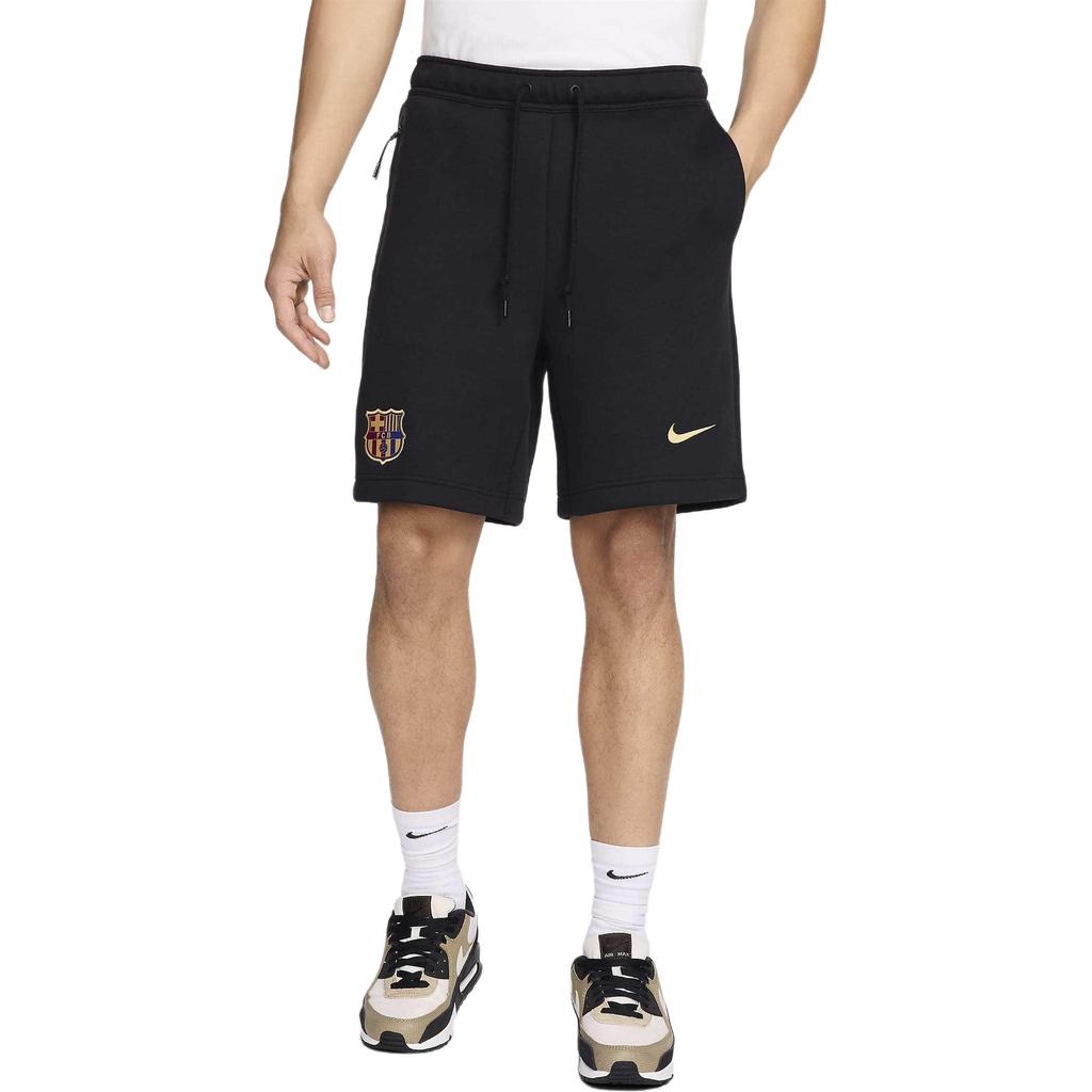 New Nike Fc Barcelona Tech Fleece Men's Nike Soccer Shorts FN8477-010