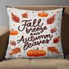 1 Pieces Fall Breeze And Autumn Leaves Patterned Throw Pillow Polyester Pillowcase Sofa Decorative Cushion Cov Headboard Pillow