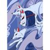 Japanese Cartoon Illustration Poster Landscape Mask Anime Girl Poster Japan Art Decor Home Room Wall Decoration Canvas Painting