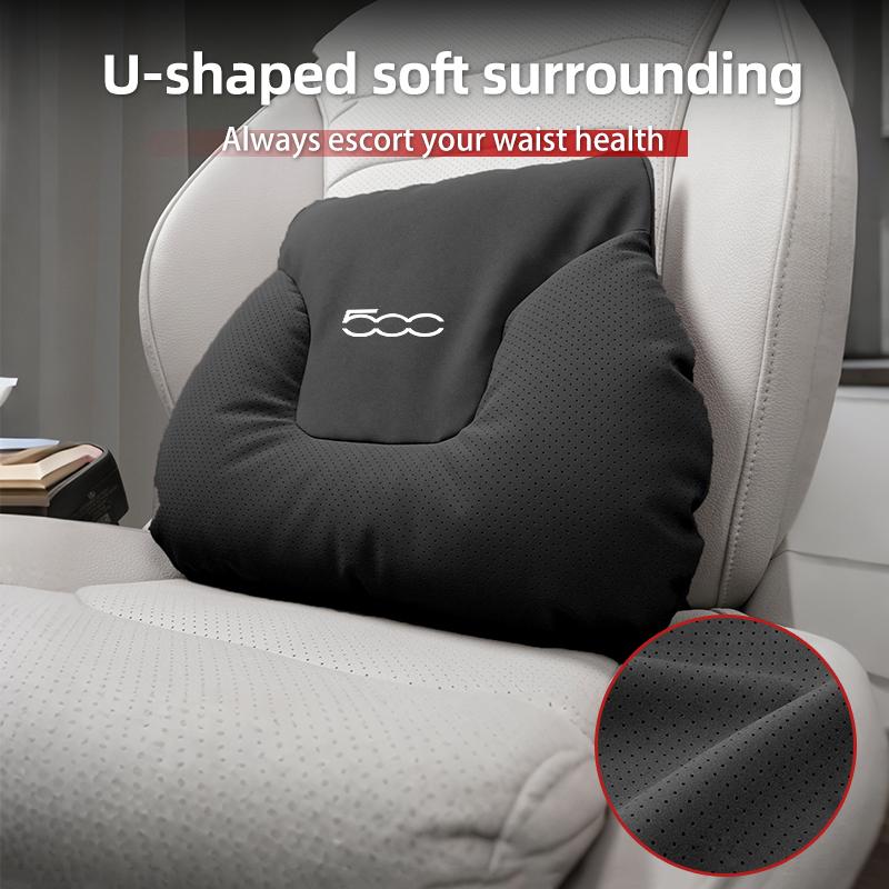 Car Neck Pillow Lumbar Backrest Cushion Lumbar Cushions Car Headrest Cushion For FIAT 500 Grande Punto Tipo Stilo UNO Astra Brav