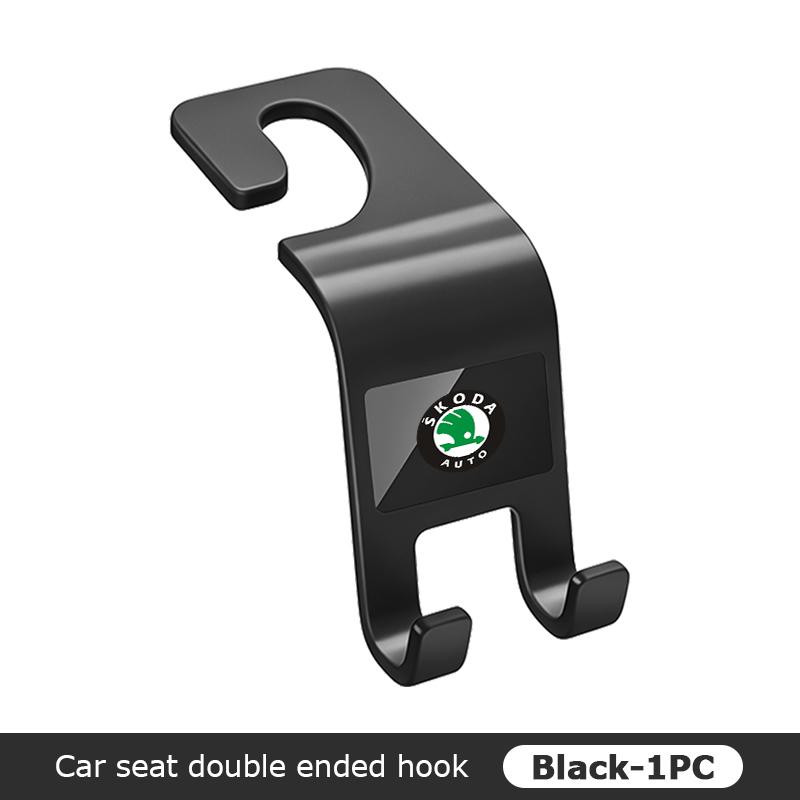 VIJT4 For Skoda Car Seat Back Hook Mobile Phone Bracket Handbag Hanger Interior Accessories Fabia Kamiq Superb Scala Enyaq-iV MK3
