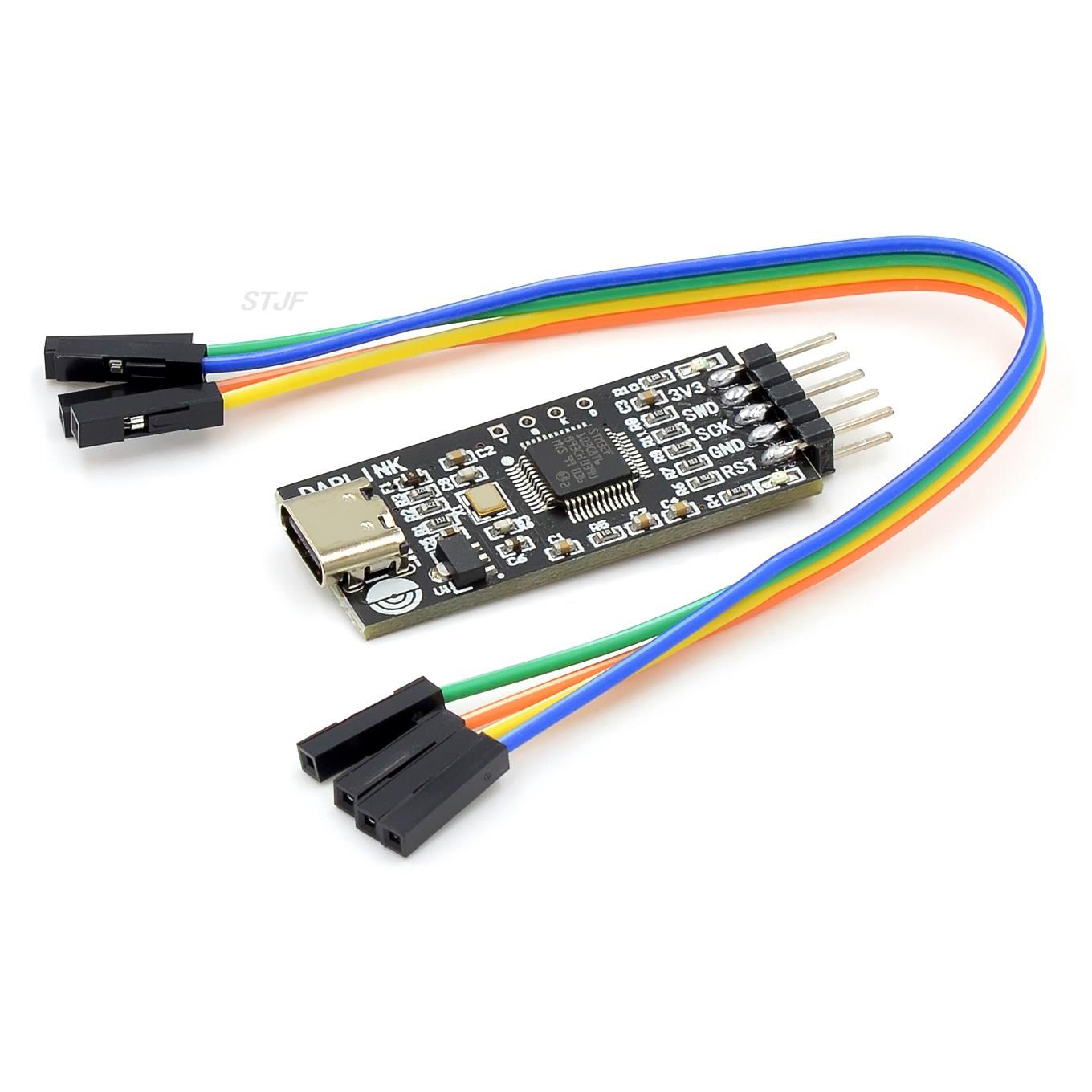 

Емулятор DAPLINK налагоджувач розробки STM32 SWD/USB послідовний офлайн завантажувач без драйверів TypeC
