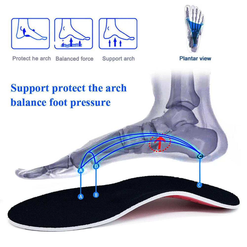 1PC Orthotic Insole Arch Support Flatfoot Orthopedic Insoles for Feet Ease Pressure of Air Movement Damping Cushion Padding Insole