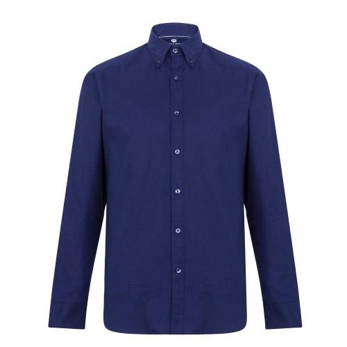 Haines and Bonner Mens Oxford Cotton Slim Button-Down Shirt