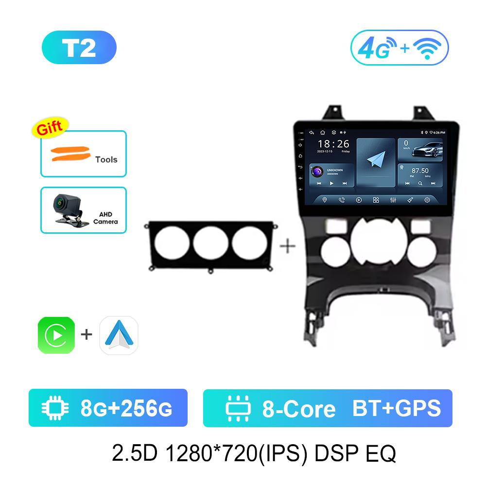 9'' for Peugeot 3008 AT MT 2009 - 2015 Carplay WiFi Android System Split Screen Car Video Multimedia Player GPS BT Auto Tools