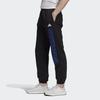 adidas Spodnie dresowe męskie z nadrukiem graficznego logo 3-Stripes, codzienne, sportowe, czarne FR6603