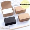 100pcs/box Blank Kraft Paper Card Mini Writing Card Portable Message Thank You Card  Learning Card