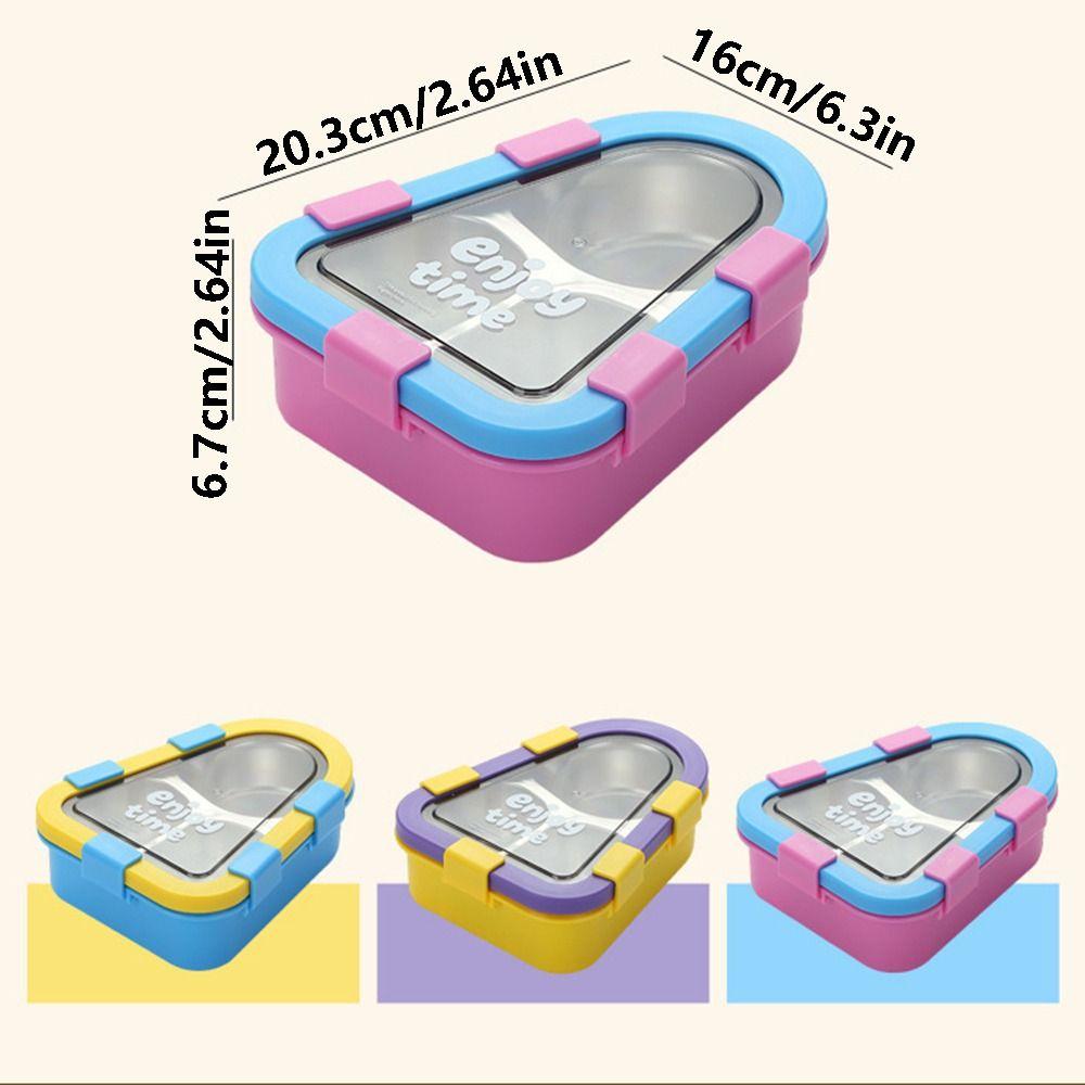 Sealed Insulated Lunch Container Portable Divided Lunch Plate  For Students