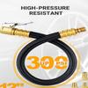 High Pressure Tire Inflator Hose With Valve Adapter For Air Compressor Quick Connect Fits Car Motorcycle