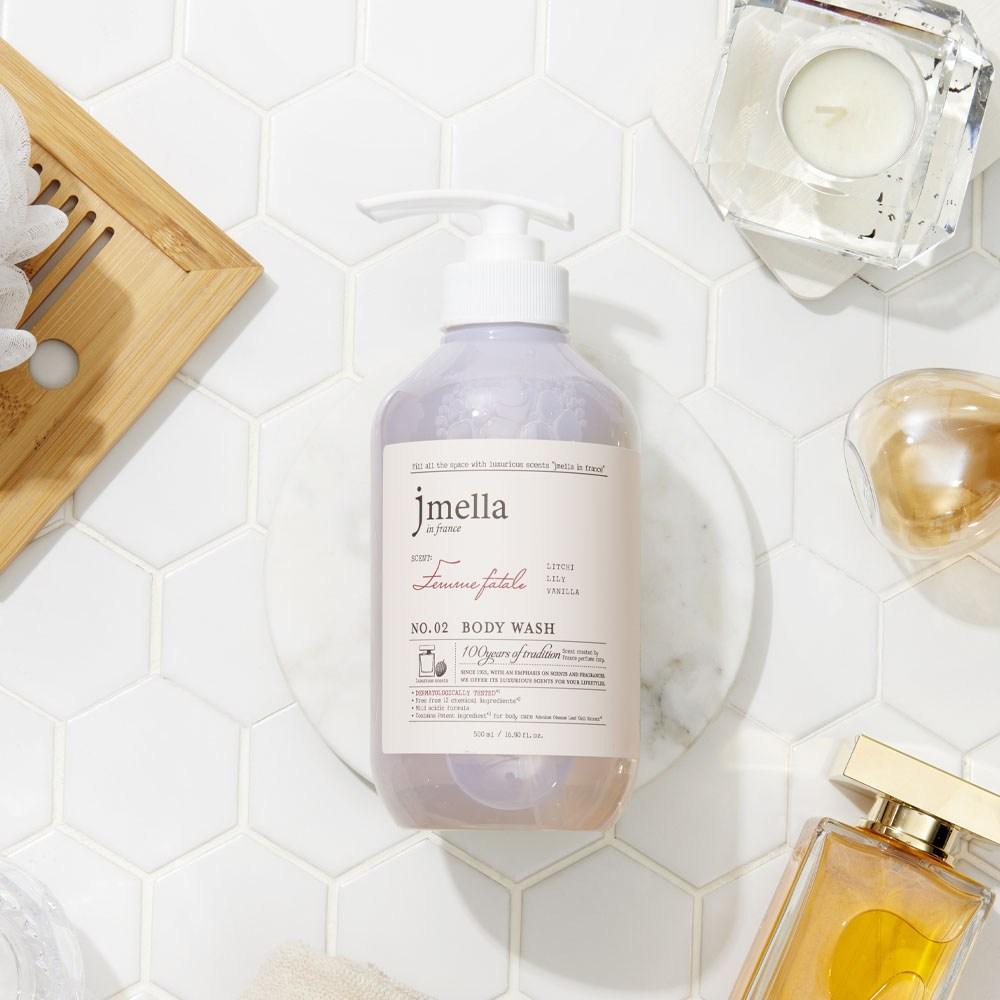 J. Mella in France Femme Fatale Duschgel, blumiger Duft, 500 ml, 1 Stück