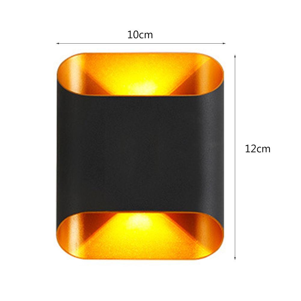 Outdoor Wall Light IP65 Waterproof Simple Wall Sconce Up And Down 2-Way Illumination Antirust COB for Front Door Yard Deck