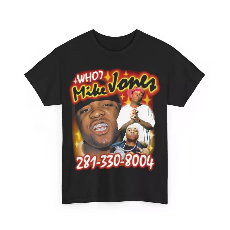 281-330-8004 Mike Jones Vintage Style Rap Tee Unisex T-Shirt S