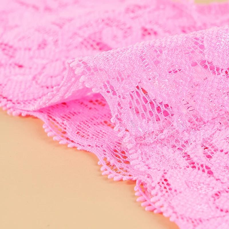 Sexy Lace Thong Panties Female Floral Lace Underwear Low Waist Women Lingerie Breathable Briefs Plus size G-String Transparent