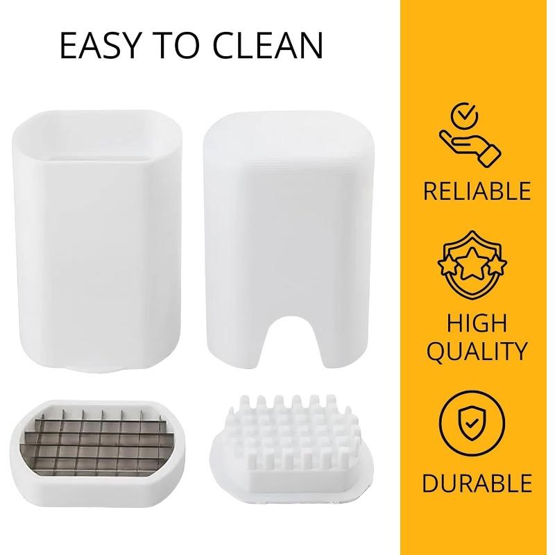 White Potato Cutter French Fry Maker Fries Maker Stainless Steel Vegetable Dicer Multifunctional Vegetable Cutter