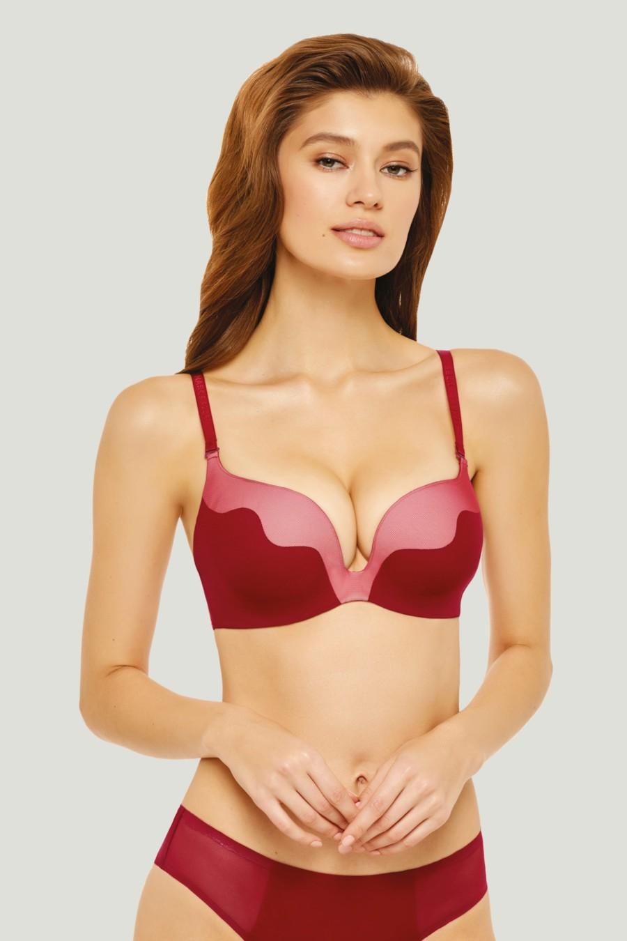 

Бюстгальтер push-up подвійний Marc & Andre (66128) 70B імперська червоний колір