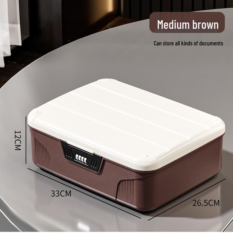 Cutie de Depozitare din Plastic Blocabilă pentru Obiecte de Valoare și Documente cu Organizator cu Parolă