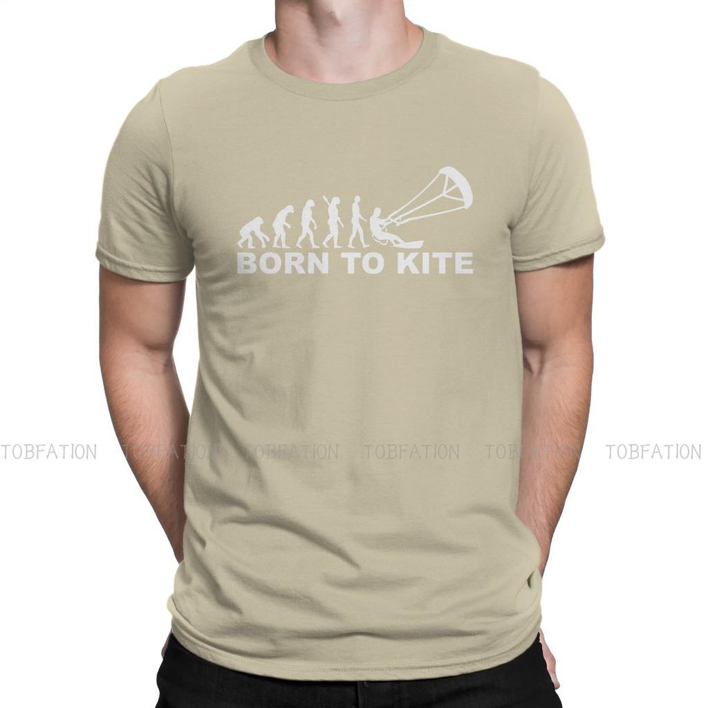 Kitesurfing Kiteboarding Flysurfing Kite Original Tshirts Evolution Born Print Unisexs T Shirt Funny Clothing Size S6xl