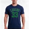 Retro Larry Legend Bird Jersey TShirt Summer Casual Cotton Tee Oversized Streetwear Tops Vintage Graphic Print